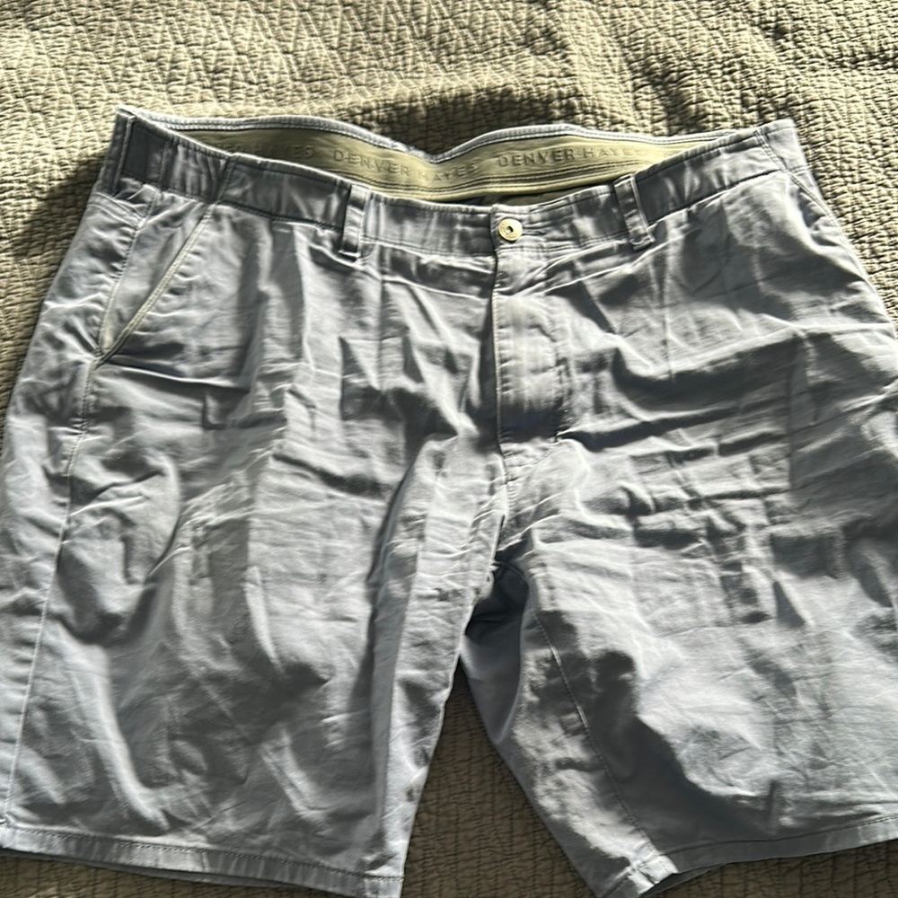 Denim&Co Blue Flat Front Shorts